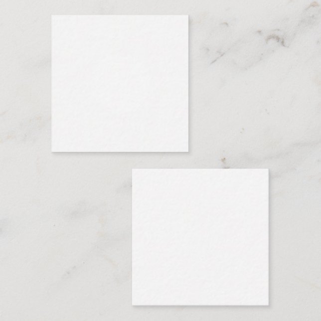 Carte de 2,5 po x 2,5 po à note plate (Devant / Derrière)