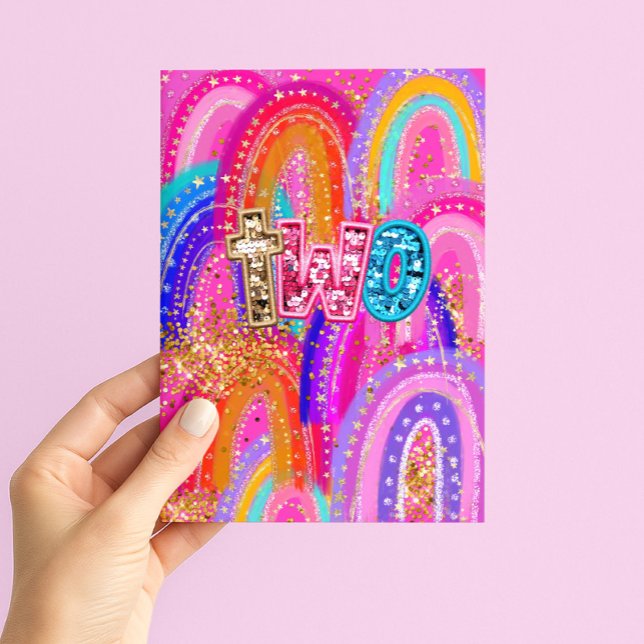 Carte de 2e anniversaire Joyeux Anniversaire Fille (Créateur téléchargé)