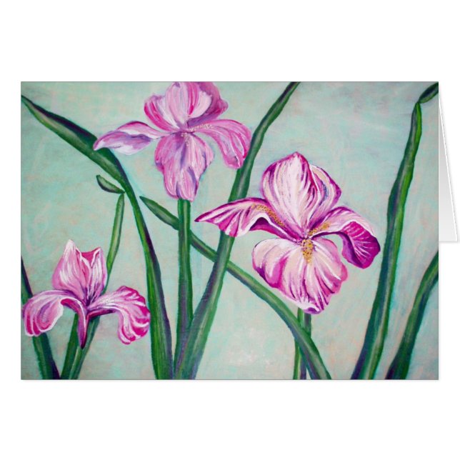 Carte de 3 iris (Devant horizontal)