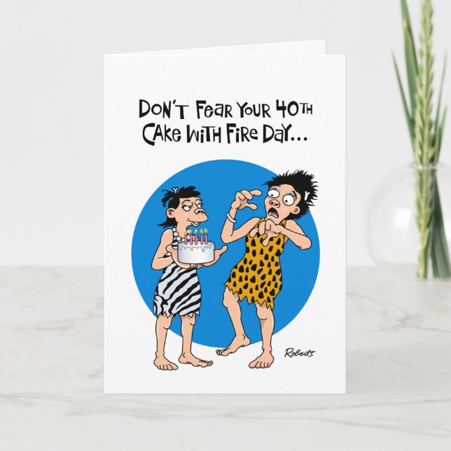 Carte de 40e anniversaire rassurante (Devant)