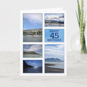 Carte de 45e anniversaire de Seascapes