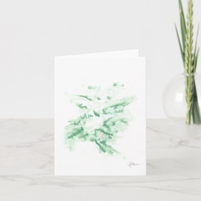 Carte de 4 po x 5,6 po pliée - "Nube" (Devant)