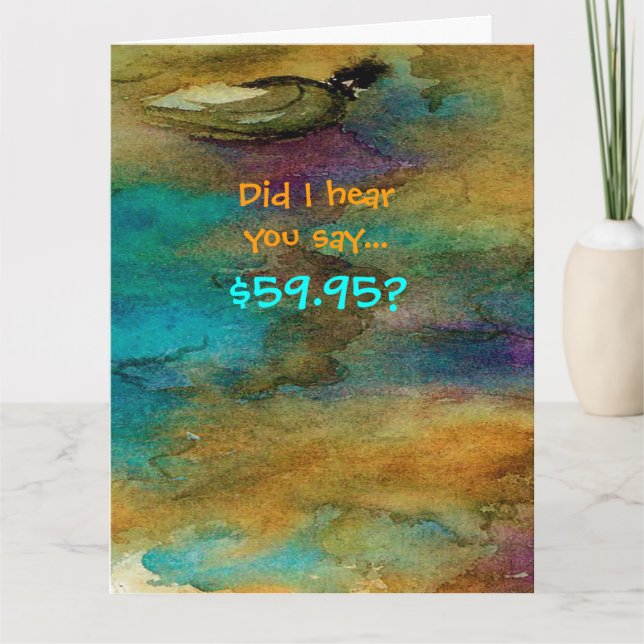 Carte de 60e anniversaire humoristique (Devant)