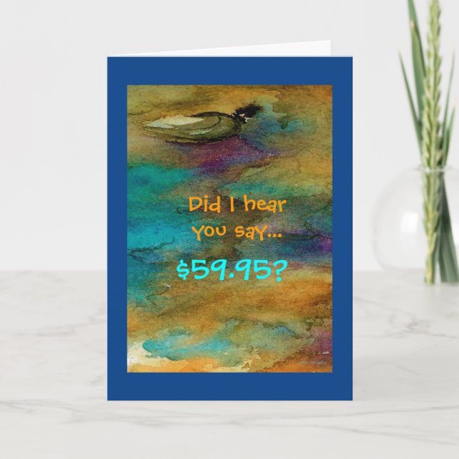 Carte de 60e anniversaire humoristique (Devant)