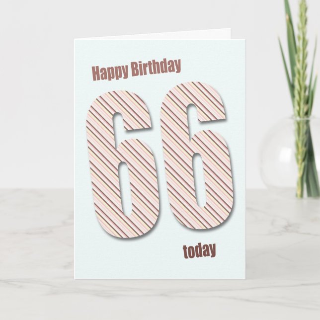 Carte de 66e anniversaire (Devant)