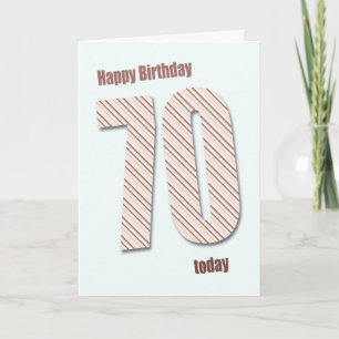 Carte de 70e anniversaire