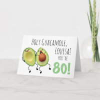 Carte de 80e anniversaire personnalisée de Saint-G