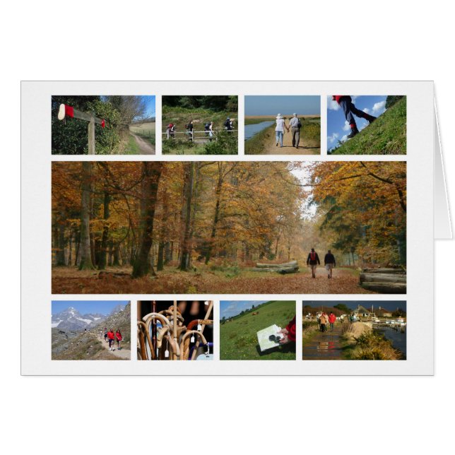 Carte de amateur de marche (Devant horizontal)