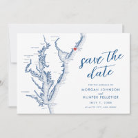 Carte de Atlantic City New Jersey Mariage Moderne