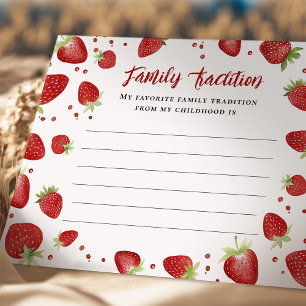 Carte de Baby shower Berry Sweet Family Tradition
