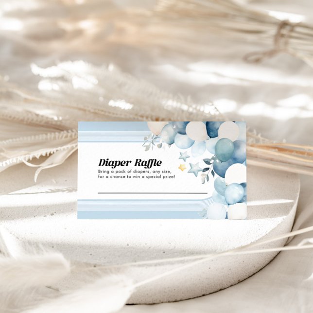 Carte de Baby shower bleu carafe (Créateur téléchargé)