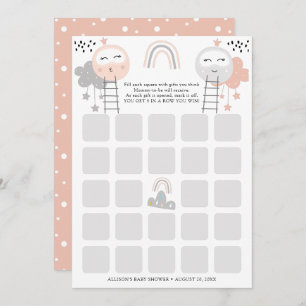 Carte de baby shower Chemin vers la Lune