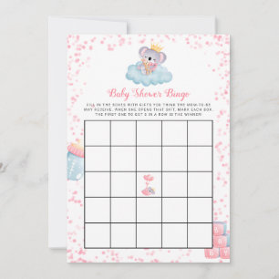 Carte de Baby shower de bingo pour fille Koala