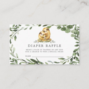 Carte de Baby shower de caleçon de la famille Slot