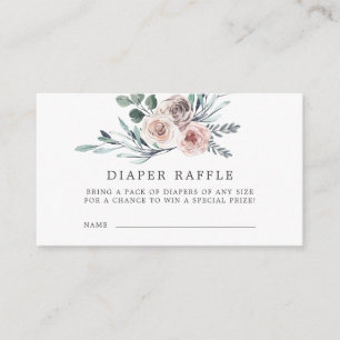 Carte de Baby shower de  de  Rose Boho Diaper