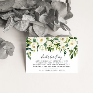 Carte de Baby shower de demande de réservation flo