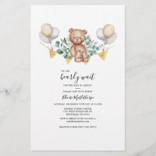 Carte de Baby shower de verdure Eucalyptus de l'ou