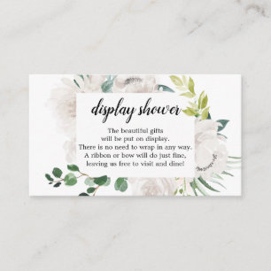 Carte de Baby shower Fleur Jolie Floral Display