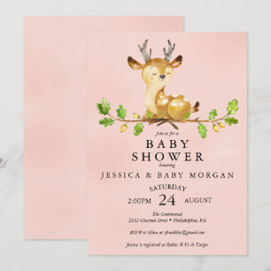Carte de Baby shower Invitation Baby shower de cer