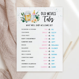 Carte de Baby Shower pour la Révélation du Sexe -