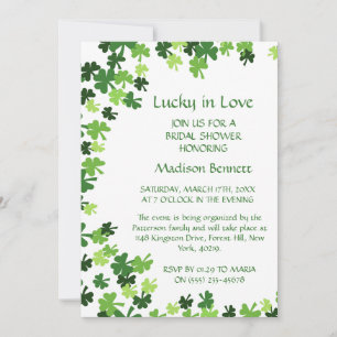 Carte de BABYShower de la Saint-Patrick Chanceux e