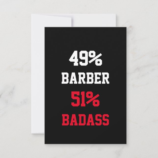 Carte de Badass de coiffeur (Devant)