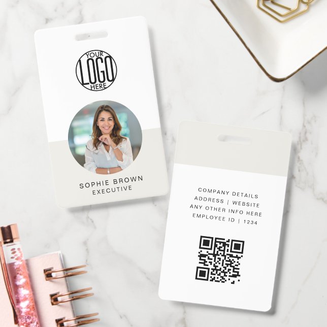 Carte de badge nominatif | Badge d'identification  (Bureau)