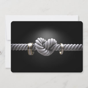 Carte de bagues de mariage Tie The Knot