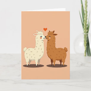 Carte de baiser de lama minimaliste