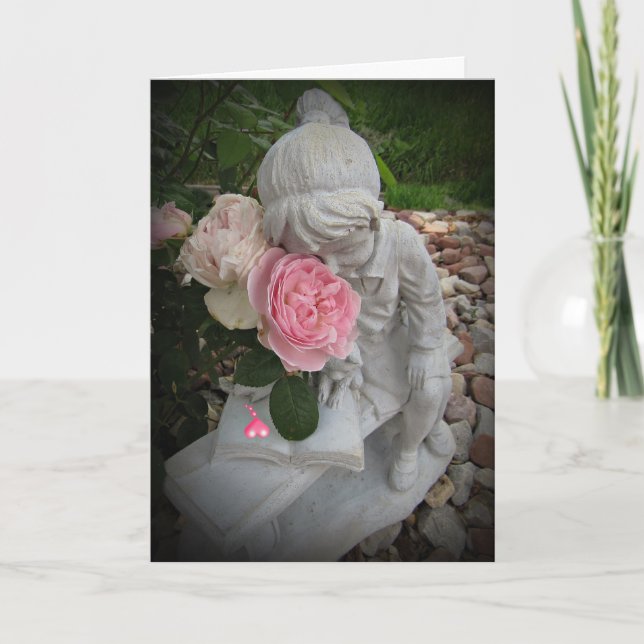 Carte de baiser Rose à pensée spéciale (Devant)