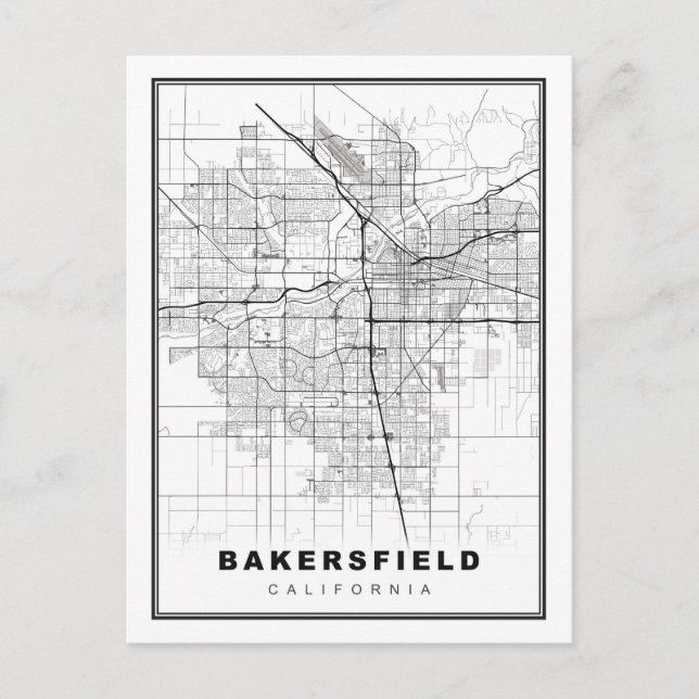 Carte de Bakersfield (Devant)