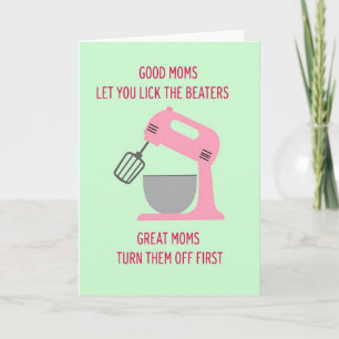 Carte de baking humoristique pour les bonnes maman