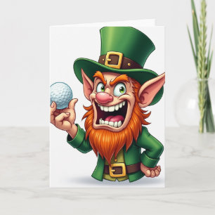 Carte de balle de golf Lucky Leprechaun