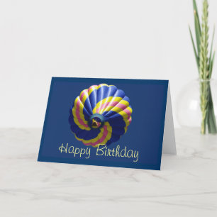 Carte de ballon de joyeux anniversaire