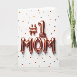 Carte de ballon pour maman numéro 1