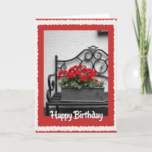 Carte de Banc en Fer Joyeux