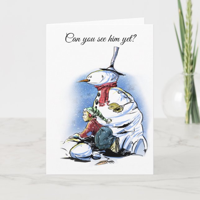 Carte de bande dessinée de vacances (Devant)