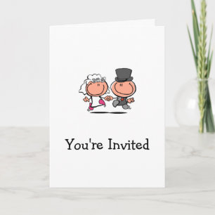 Carte de bande dessinée d'invitation de Fête de la
