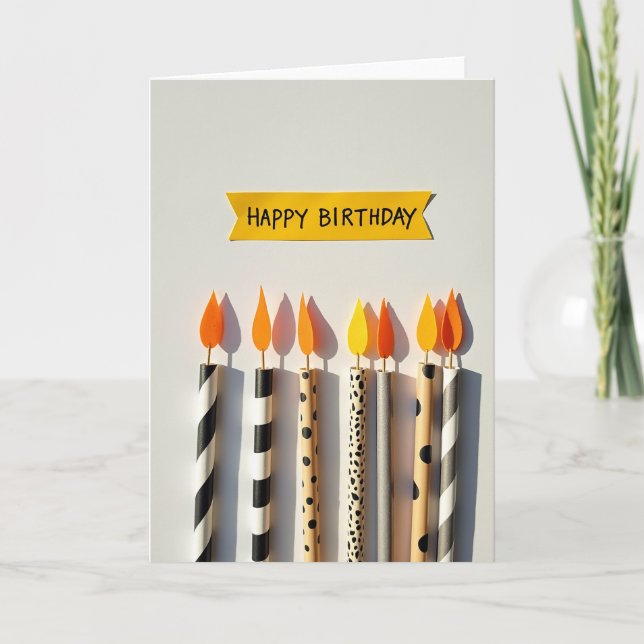 Carte de bannière d'anniversaire douce (Devant)
