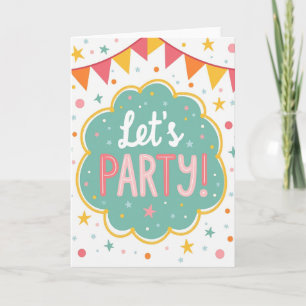 Carte de bannière d'anniversaire festive