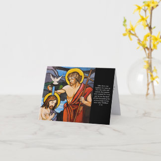 Carte de baptême - Œuvre d'art originale 