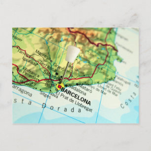 Carte de Barcelone, Espagne