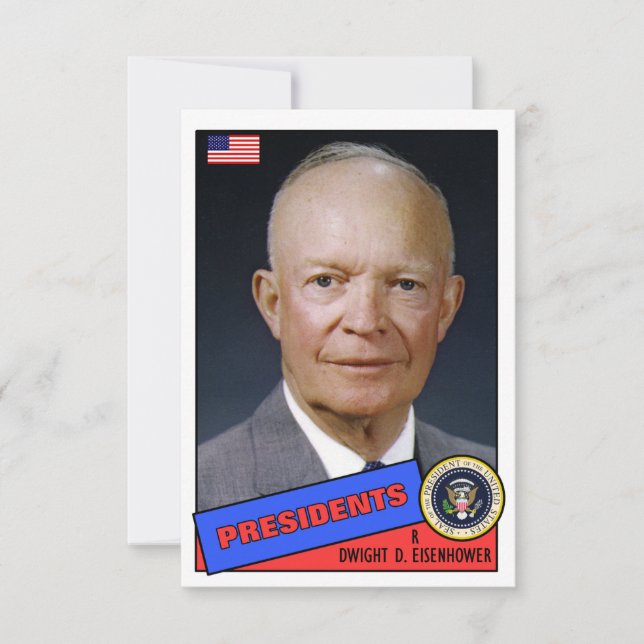 Carte de base-ball Dwight D. Eisenhower (Devant)