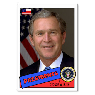 Carte de base-ball George W. Bush