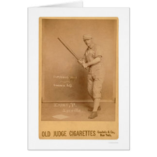 Carte de base-ball rouge d'Ehret 1889
