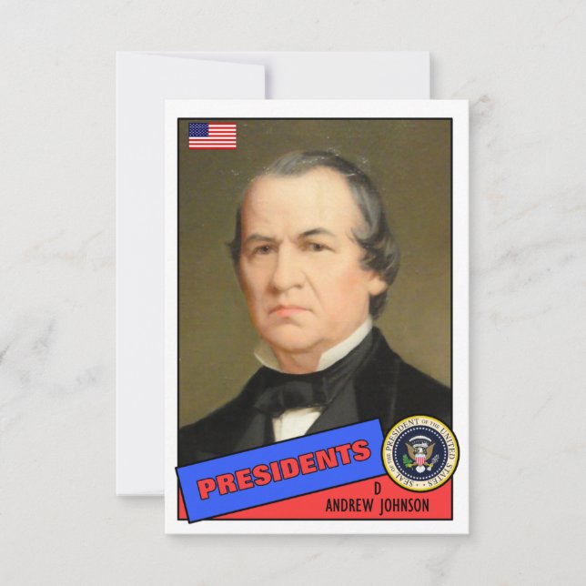 Carte de baseball d'Andrew Johnson (Devant)