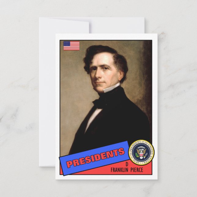 Carte de baseball de Franklin Pierce (Devant)