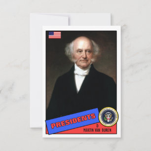 Carte de baseball de Martin Van Buren