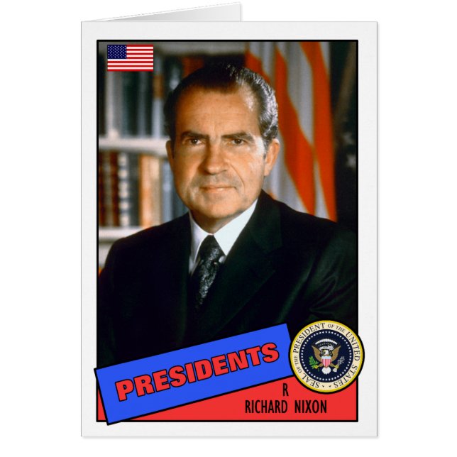 Carte de baseball de Richard Nixon (Devant)