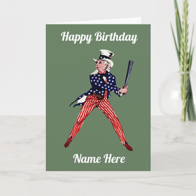 Carte de baseball personnalisable (Devant)